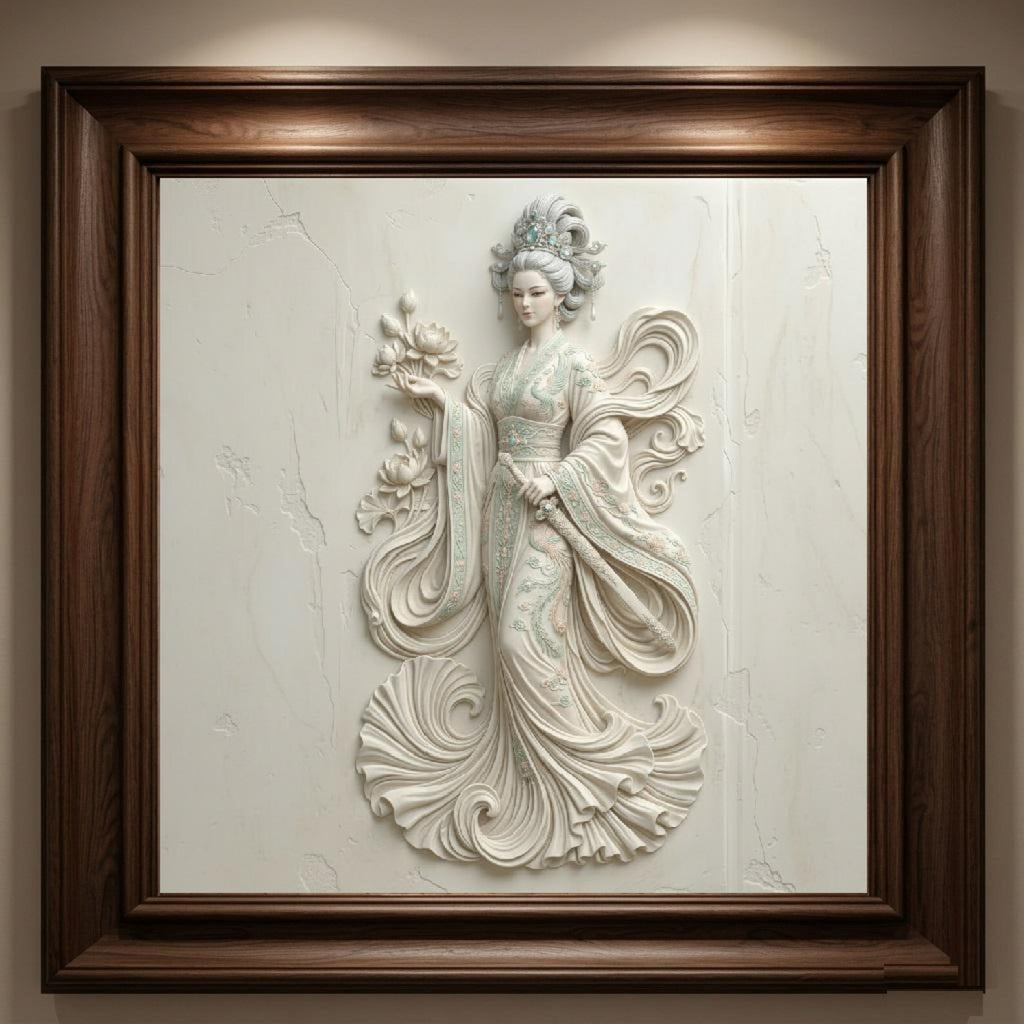 Goddess Bas Relief Wall Art /  Digital Prints