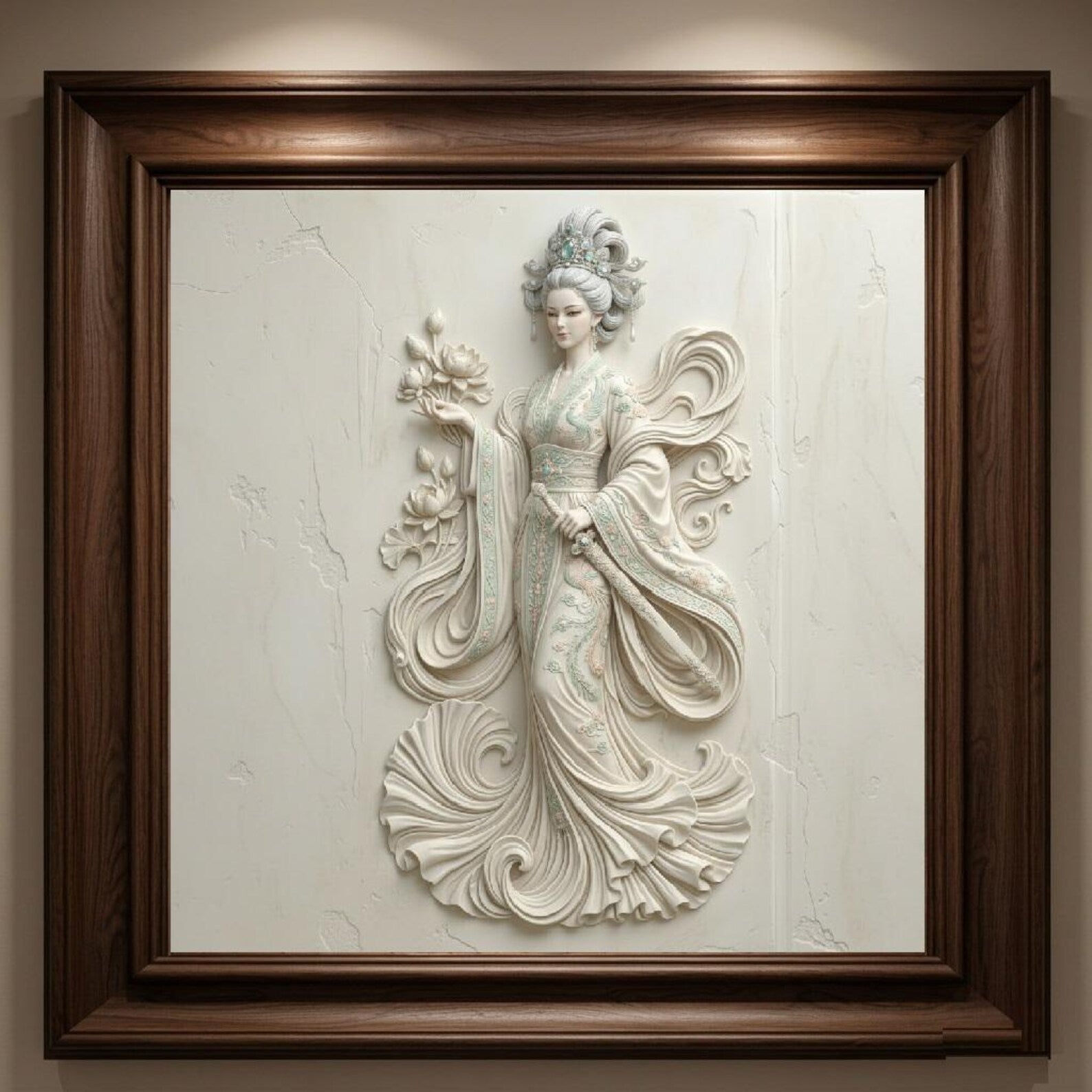 Goddess Bas Relief Wall Art /  Digital Prints